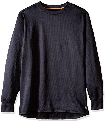 Carhartt Men's Big & Tall Base Force Extremes Super-cold Weather Crewneck Sweatshirt, Black, 2X-Large/Tall