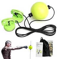 DMAR Boxing Reflex Ball Double End Boxing Speed Ball Adjustable Height PU Punch Training Fitness Sports Practical Equipment for Teenagers and Adults