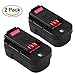 TOPBATT 3.6Ah Replacement Battery Compatible with and Decker 18V Battery HPB18 244760-00 A1718 FSB18 Firestorm 2-Pack