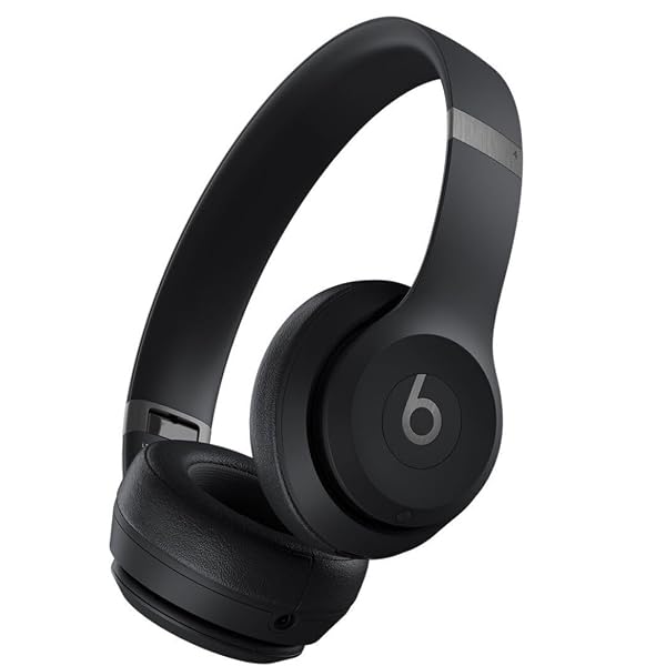 BEATS SOLO 4 – WIRELESS BLUETOOTH ON-EAR HEADPHONES, APPLE & ANDROID COMPATIBLE, UP TO 50 HOURS OF BATTERY LIFE – MATTE BLACK (RENEWED)