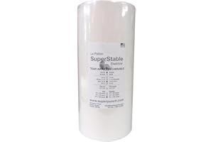 Superpunch Soft Tear Away 1.8 oz Stabilizer, Medium Weight Tear Away Stabilizer for Embroidery – 15 inch x 100 Yard Roll, Superstable Machine Embroidery Stabilizers Backing, Made in USA (White)