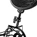 ARCHEER Microphone Shock Mount with Pop Filter, Mic Shock Mount Holder for diameter 21mm freely rotating threaded microphone