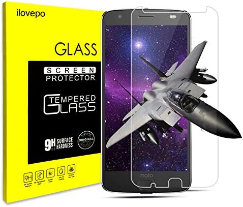 For Moto Z2 Force Screen Protector, Tempered Glass, 9H Hardness, Crystal Clear, Bubble Free, Screen Protector For Moto Z2 Force/Moto Z Force (2nd Generation) (Moto Z2 Force)