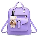 Tibes waterproof mini backpack/shoulder bag/tote Purple