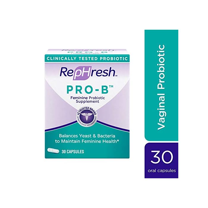 RepHresh Pro-B Probiotic Supplement for Women, 30 Oral Capsules