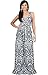 KOH KOH Womens Long Sleeveless V-Neck Summer Flowy Cute Cocktail Gown Maxi Dress