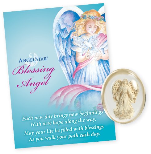 AngelStar Blessing Angel Stones, Metal, Multi-Colour, 13 x 13 x 3 cm