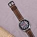 Fullife Compatible with Galaxy Watch 46mm Bands Leather and Silicone Hybrid Sports Band Replacement For Samsung Galaxy Watch Band Galaxy Watch 3 45mm Smart Watch, Coffee