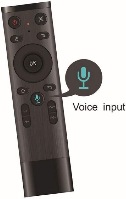 Air Remote Control Mouse Q5 2.4GHZ WiFi Voice Remote Built in 6-Axis USB Receiver Remote Control Support for Android/Windows/Mac OS/Linux