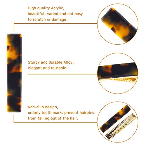 image for GROBRO7 22Pcs Acrylic Hair Clips Hair Barrettes Alloy Resin Hairpins G