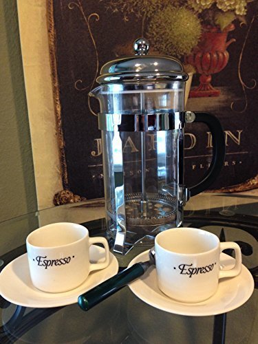 Click Here to See More Images Evviva French Press with Sleek Stainless Coffee Scoop