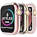 MARGE PLUS for Apple Watch Screen Protector 44mm 40mm 38mm 42mm, [3 Style] Case for iWatch Series 5 Series 4 Series 3,Soft TPU All Around Cover Case & Shock-Proof Bumper Case