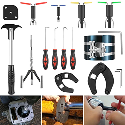 Watch 17Pcs Hydraulic Cylinder Repair Tool Kit for Skid Steers Watch 17Pcs Hydraulic Cylinder Repair Tool Kit for Skid Steers