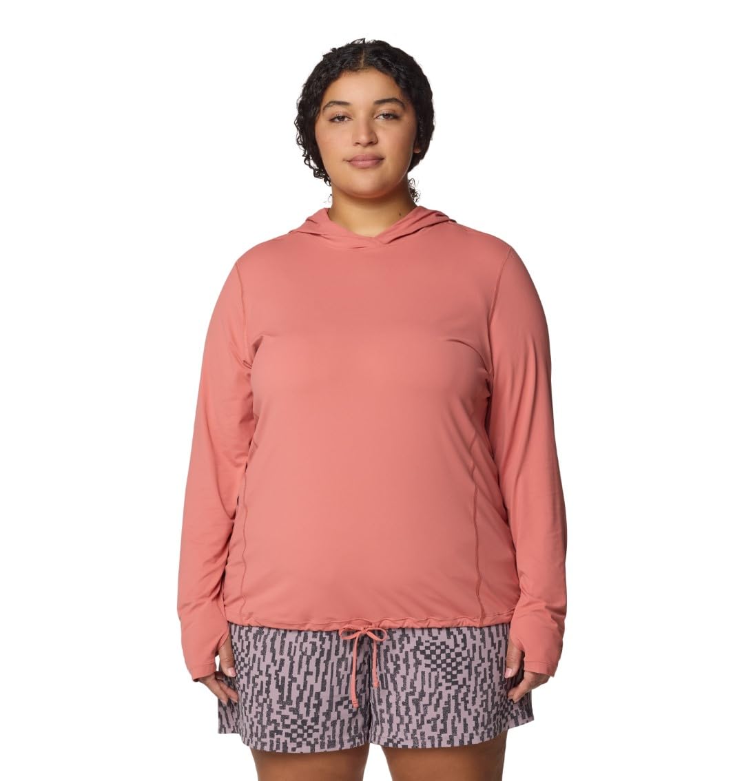 Photo 1 of Mountain Hardwear Women's Crater Lake Long Sleeve Hoody, Fleurs, Medium