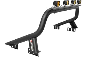 IIIREENO Roll Bar Sport Bar Chase Racks (Simple Style) Fit for Full Size Pickup Truck Compatible with F-150/ Silverado 1500/Sierra 1500/Tundra/Titan/Titan XD/Light Mount/No Drilling (F01 Full Size)