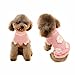 SACRONS-Dog's Sweater in Autumn and Winter/Turtleneck/Lovely Pink Flower Style/Special Girl Dog Winter Clothes
