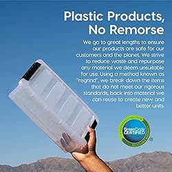 IRIS USA Stackable Plastic Storage Bins with