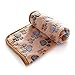 luciphia 1 Pack 3 Blankets Super Soft Fluffy Premium Fleece Pet Blanket Flannel Throw for Dog Puppy Cat Paw Small