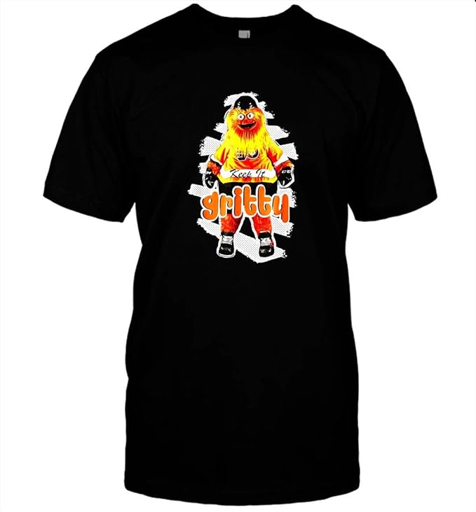 Amazon.com: TeeSpecial99 Keep It Gritty Flyers Mascot Mascot Funny T Shirt Funny Keep It Gritty 