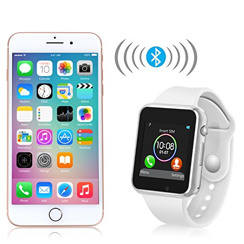 image for Nuoweike Smart Watch with Bluetooth Camera Music Player for IOS iPhone