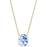 Ana Luisa Pebble Pendant Necklace for Women - 14K Gold Plated and Silver Rhodium Plated Trendy Teardrop Necklace with Lobster Clasp - Hypoallergenic, Water-Resistant, Tarnish-Free Jewelry