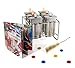 Bapon Organix- Stainless Steel Popsicle Molds and Rack - 6 Ice Pop Makers With 12 Reusable Bamboo Sticks and Silicone Seals - Bonus Cleaning Brush and Recipe Book