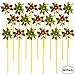 Bedwina Rainbow Whirl Pinwheel - (Pack of 36) Assorted Colorful Pinwheels and Wind Spinners for Party Favors and Outdoor Lawn Flower Yard Decoration and Garden Windmills