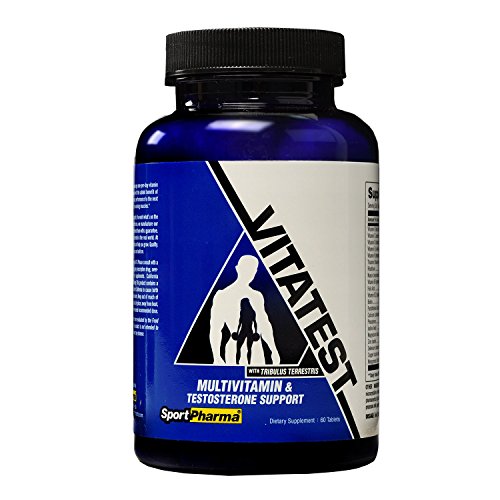 VitaTest Testosterone Booster With Vitamin Support â€“ Natural Test Booster with Multivitamin for Muscle Growth and Immune Support
