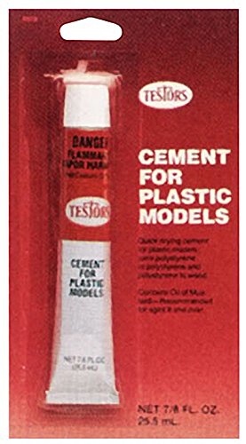Testors TES3512A Plastic Model Cement , Carded, 5/8oz