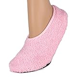 2 Pair Pack - Super Soft Cozy Slippers with Slip-Resistant Bottom Sole