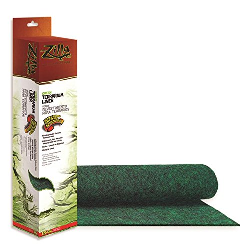 Zilla Reptile Terrarium Bedding Substrate Liner, Green, 125G