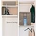 Janolia Clothes Storage Bag, Foldable Blanket Quilts Bag, Eco Friendly Bamboo Non-Woven Fabric (Brown)