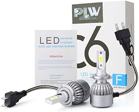 PLW 6C Auto Led Headlight lighting System, 36Watt H7 5600K IP68 Spec with powerful 13,000 rpm turbo Cooling Fan and high efficiency heat Control