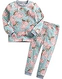 12M-7T Vaenait Baby Kids Girls 100% Cotton Sleepwear Pajama 2 Pieces Set Vivichu
