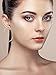 BBTO 12 Pairs Hoop Earrings Round Alloy Ear Piercing Hoops Set for Women Girls, 20-75 mm (Gold)