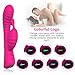 Utimi Rabbit Vibrator 9-frequency Silicone Rechargeable G-spot and Clitoral Stimulator with Double Motors