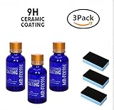 Mercu 9H Hardness AUTO Ceramics Coat KIT, Nano Car Liquid Ceramic Coating kit Super Hydrophobic Glass Coating Polish-30ML (3 Pieces)