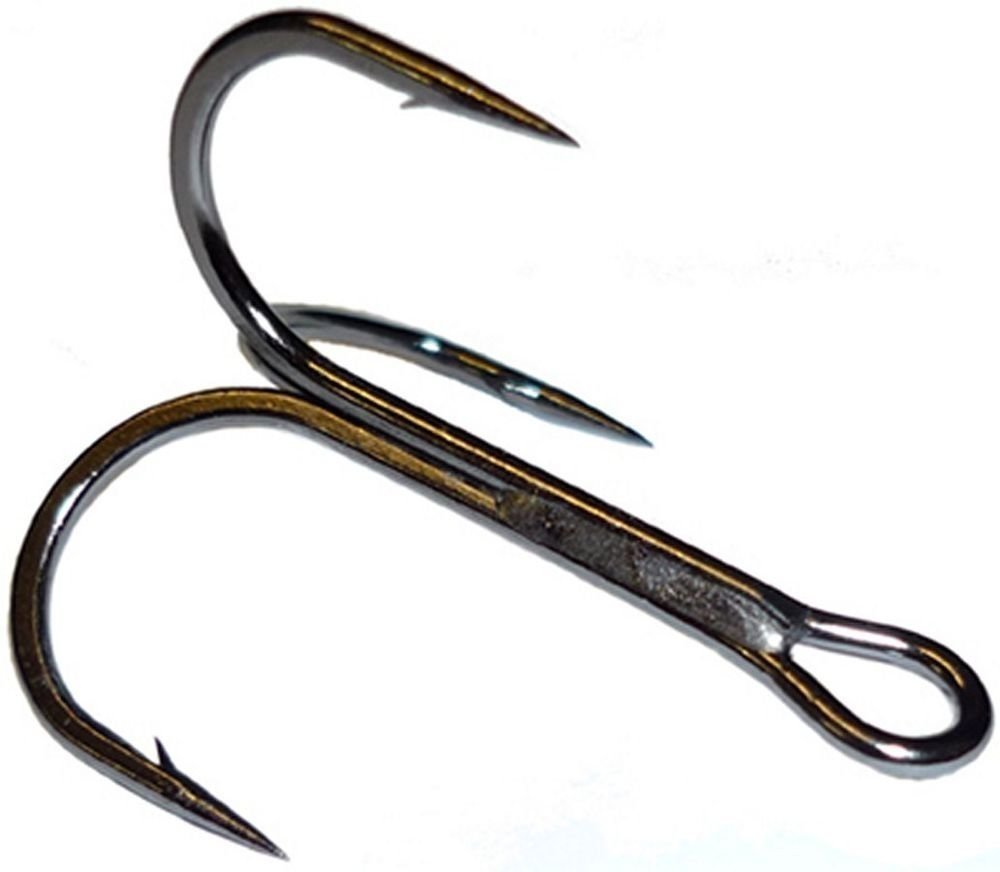 VMC9650 X-Strong Round Bend Treble Hook 25 Pack - Black Nickel (4/0(25 Pack))