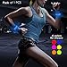 BSEEN LED Lighted Running Armbands - Light Up Reflective Running Gear LED Slap Bracelets, Sports Event Wristbands for Men& Women (Blue, 35cm)