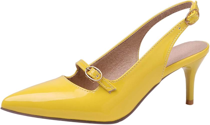 Yellow kitten heels uk Clearance