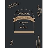 Original Character Design Sketchbook and Journal. Sketchbook for Original Characters with Space to Draw and Information Space to Fill.: Manga Sketchbook for Drawing Lover Anime Lover