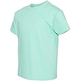 Hanes ComfortSoft Youth Short Sleeve T-Shirt XS Clean Mint