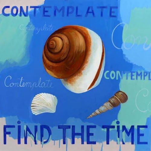 Shells of Time IV by Adrianna 12 X 12 Poster, SANILS, TUBE, COASTAL, NAUTICAL, INSPERATIONAL, SEA, OCEAN, SHELLS