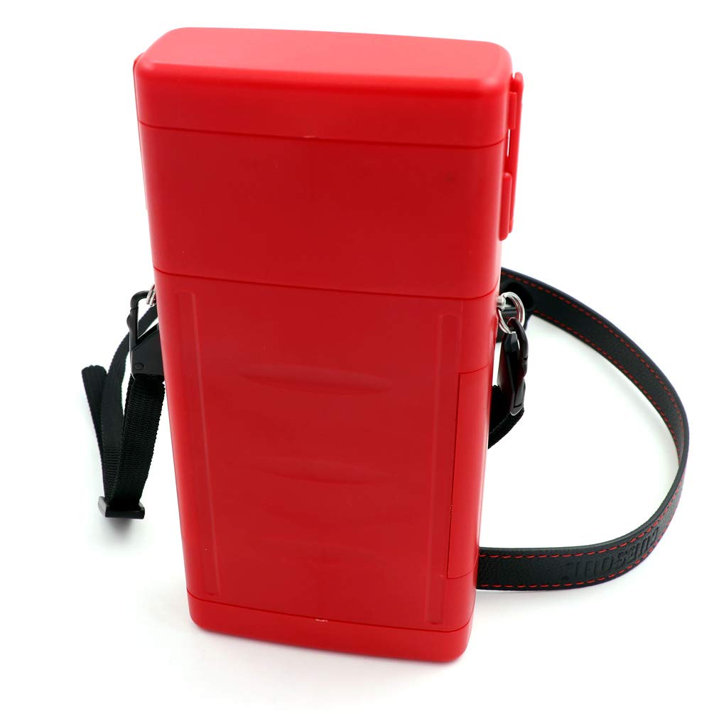 CUESOUL ANTIE Hard Dart Case Red,Holds 6 Steel Tip Darts/Soft Tip Darts & Extra Dart Tips,Shafts & Flights,Durable Use