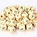 Bingcute 300pcs Mixed Wooden Letter/Alphabet Beads Letter