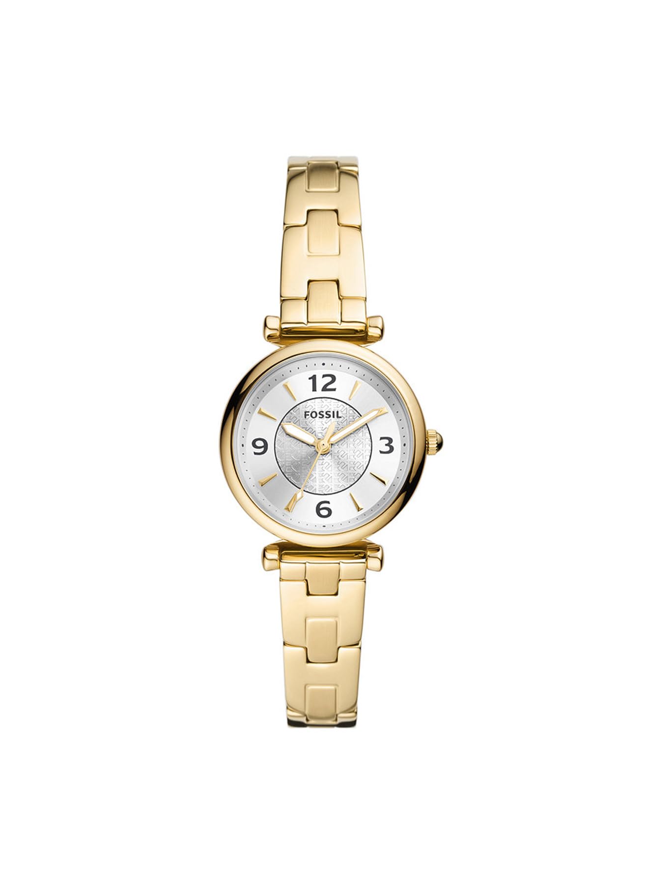 Fossil Women's Carlie Three-Hand, Gold-Tone Stainless Steel Watch, ES5203