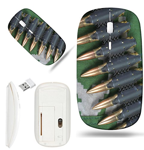 Luxlady Wireless Mouse White Base Travel 2.4G Wireless Mice with USB Receiver, 1000 DPI for notebook, pc, laptop, mac design IMAGE ID: 43710035 belt on Soviet Army camouflage uniform