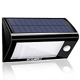 Solar Powered Security Floodlights - Motion Activated Lights- Wireless Outdoor Light- 32 Ultra Bright LEDs- Peel and Stick- Best for Patio, Garden, Path, Pool, Yard, Deck (Black)