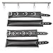 HOT TIME Sex Toy Leather Wrist Cuffs Ankle Cuffs Kit with Adjustable Silver Stainless Steel Metal Spreader couple Handcuffs BDSM