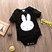 Baby Boys Girls Short Sleeve Cotton Elk/Rabbit Head Bodysuit